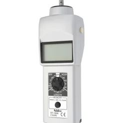 Accurate up to 0.006 +/- 1% Digit (6 RPM Max) (10,000 to 25,000 RPM), 0.001 RPM Resolution, Contact Tachometer