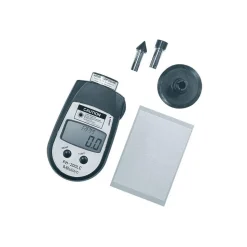 Accurate up to 0.006 +/- 0.5% Digit (600 to 25,000 RPM) and 0.4 +/- 1% Digit (600 to 25,000 RPM), 1 to 25,000 RPM Resolution, Contact Tachometer