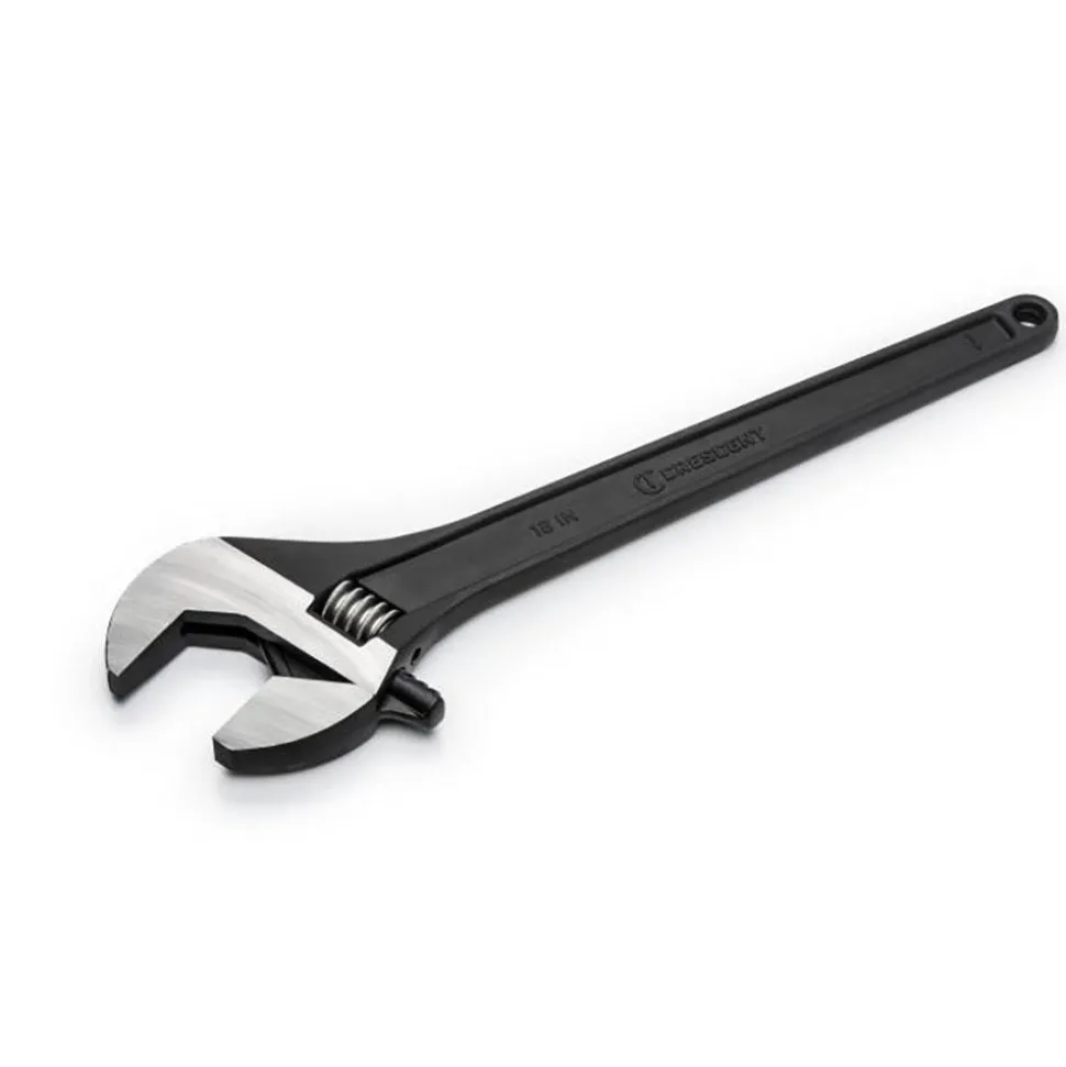 18" Adjustable Black Oxide Tapered Handle Wrench - Boxed