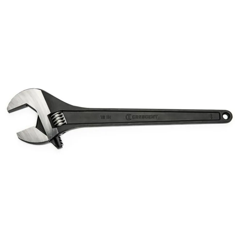 18" Adjustable Black Oxide Tapered Handle Wrench - Boxed