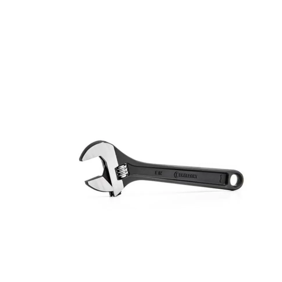 8" Adjustable Black Oxide Wrench - Bagged