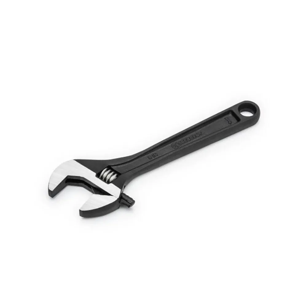 6" Adjustable Black Oxide Wrench - Bagged