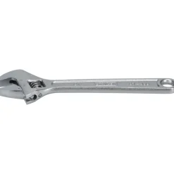 Adjustable Wrench: 8" OAL, 1" Jaw Capacity