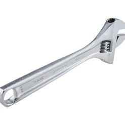 Adjustable Wrench: 8" OAL, 1-1/8" Jaw Capacity
