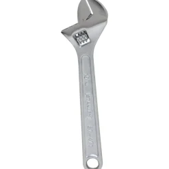 Adjustable Wrench: 10" OAL, 1-1/4" Jaw Capacity