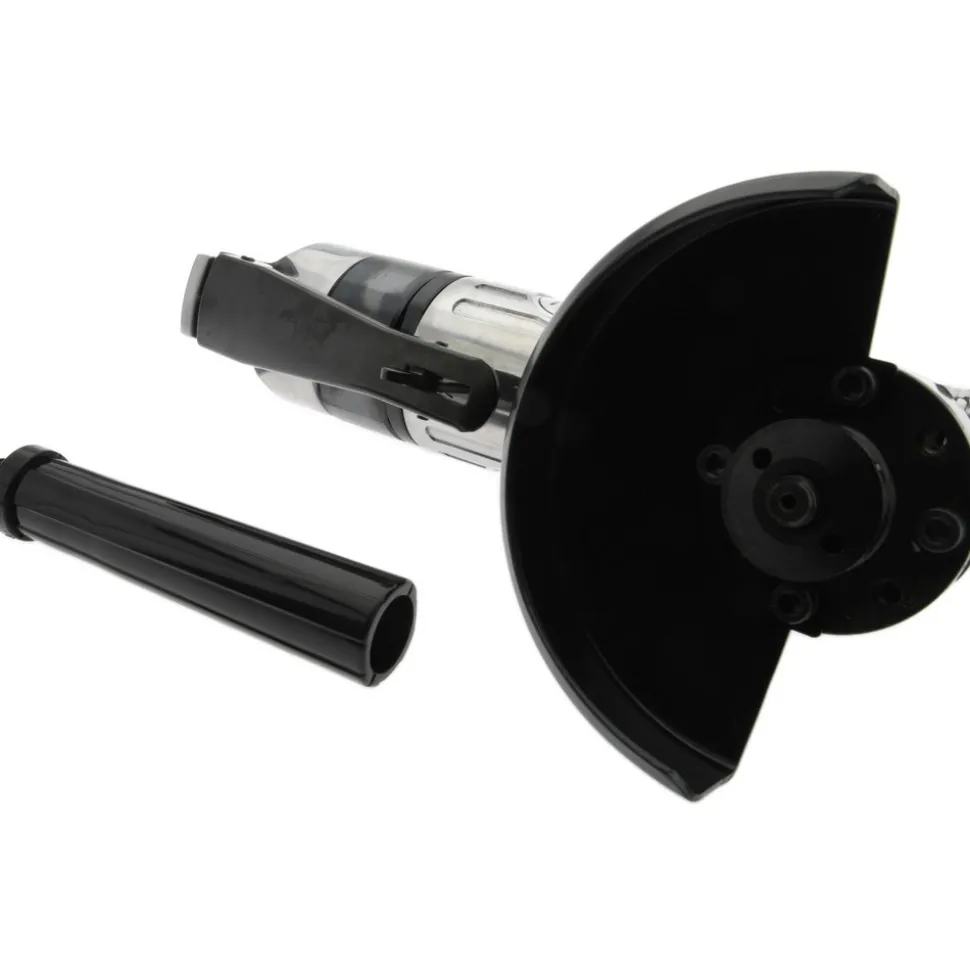 Air Angle Grinder: 4" Wheel Dia, 10,000 RPM
