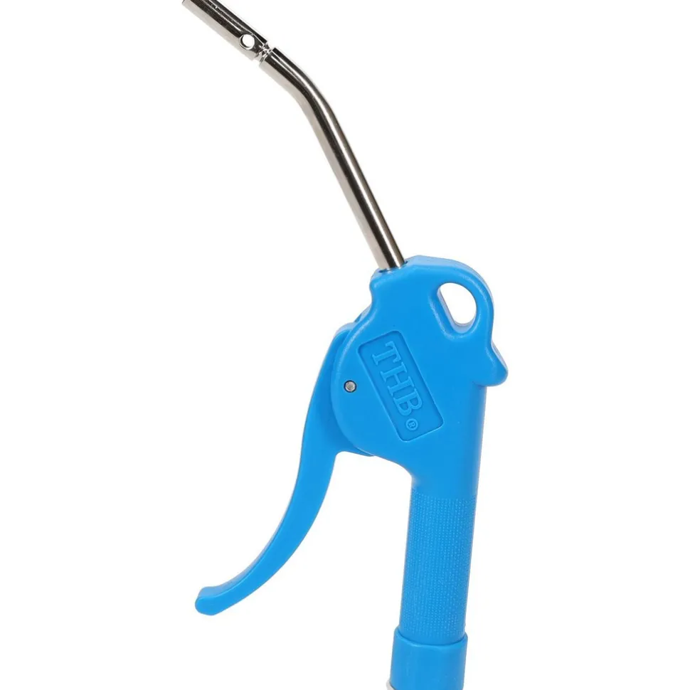 Air Blow Gun: Bent Fixed Safety Extension Tube, Pistol Grip