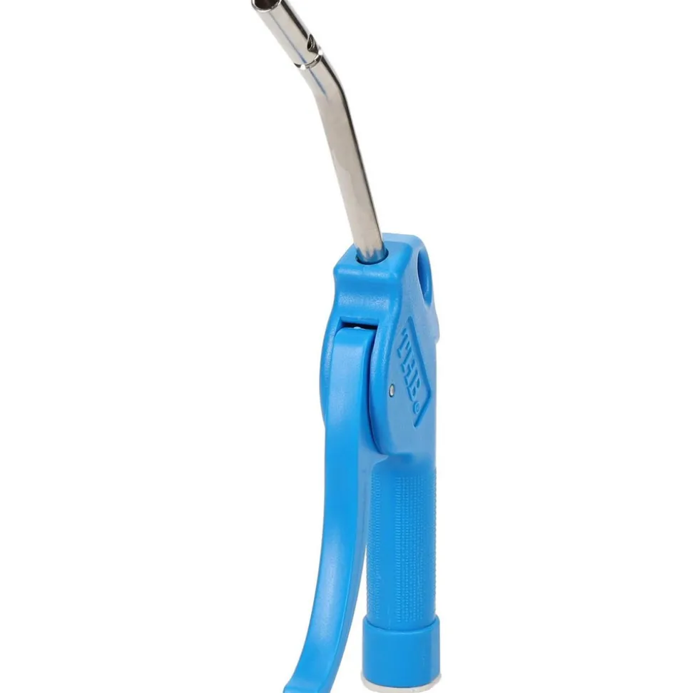 Air Blow Gun: Bent Fixed Safety Extension Tube, Pistol Grip