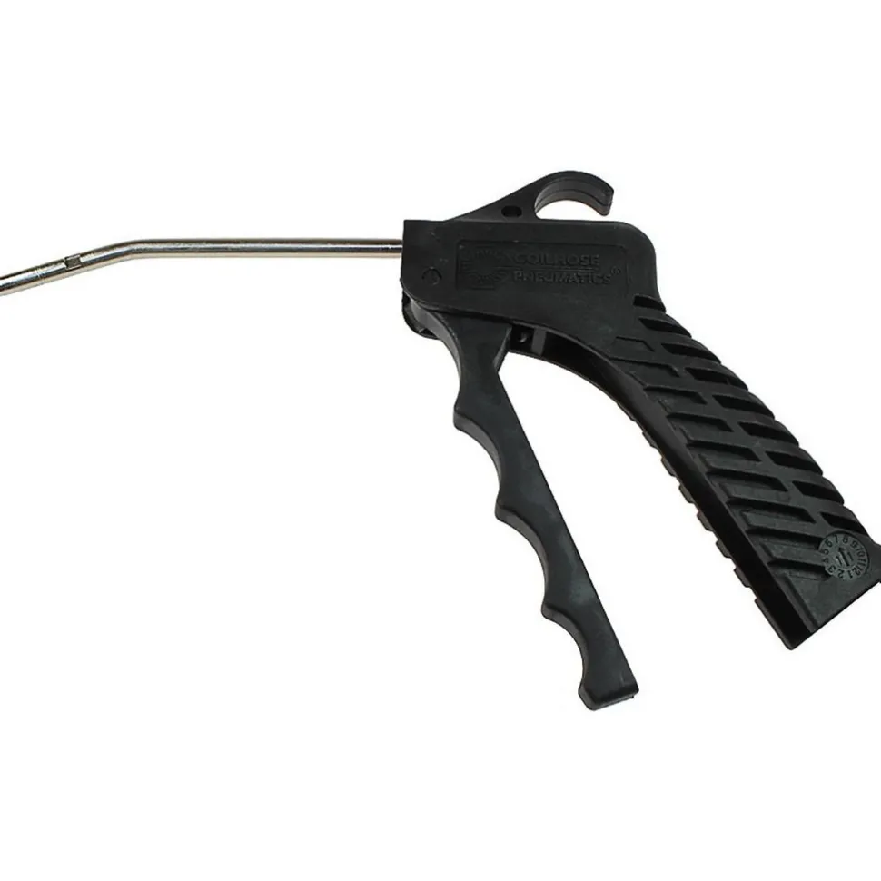 Air Blow Gun: Bent Fixed Safety Extension Tube, Pistol Grip