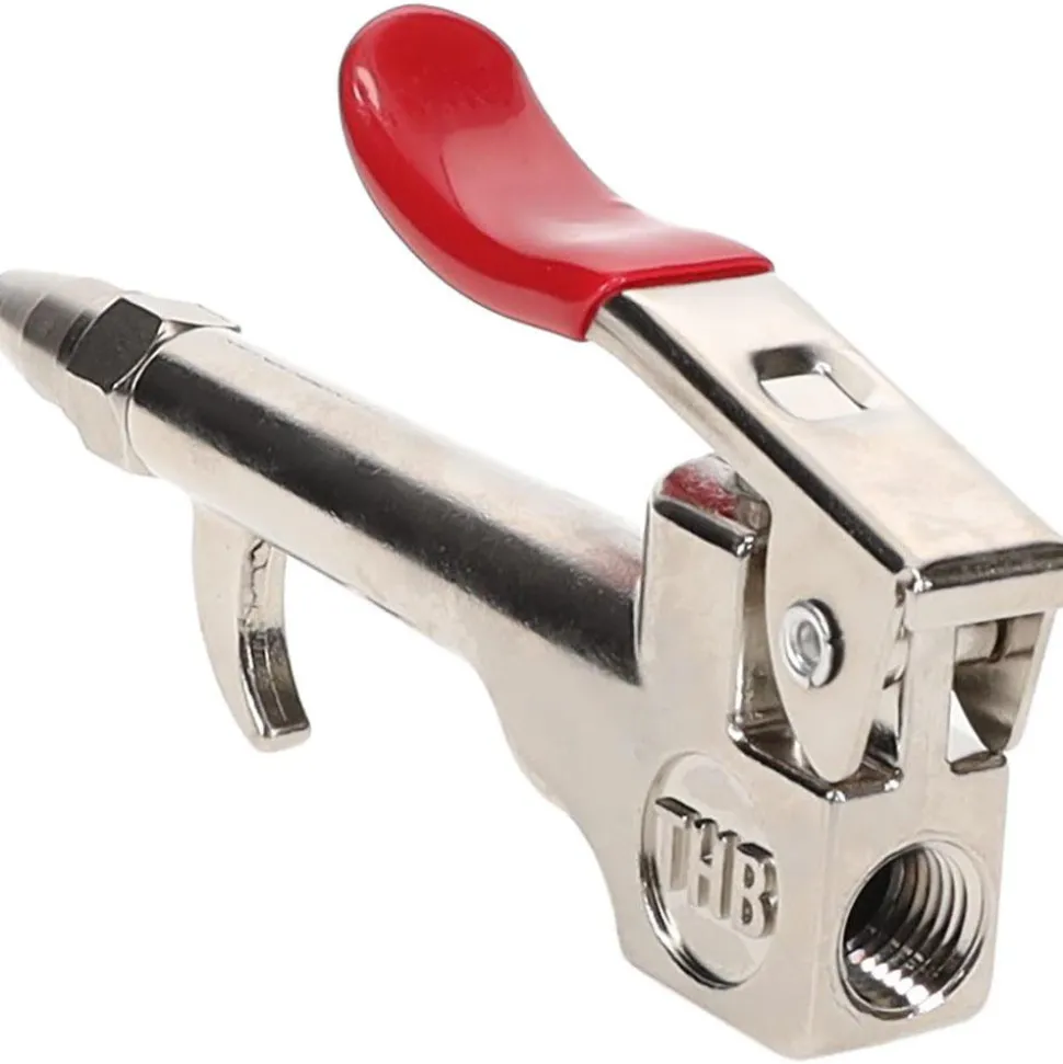 Air Blow Gun: High Volume Safety Nozzle, Thumb Lever