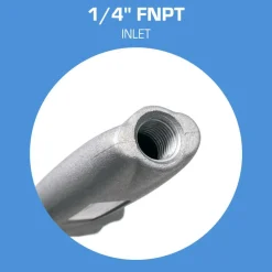 Air Blow Gun: Maximum Power Venturi Nozzle, Pistol Grip