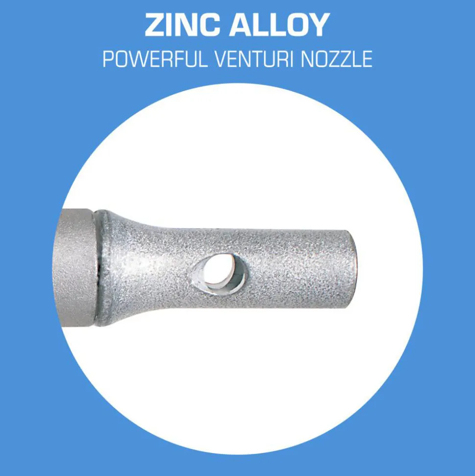 Air Blow Gun: Maximum Power Venturi Nozzle, Pistol Grip