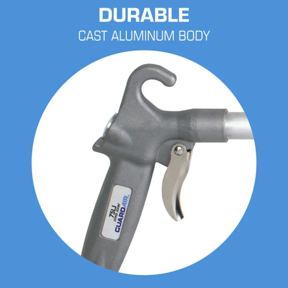 Air Blow Gun: Safety Extension Tube, Pistol Grip