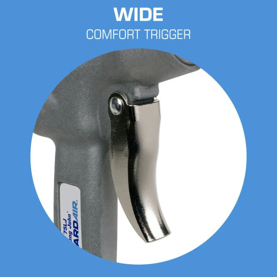 Air Blow Gun: Safety Extension Tube, Pistol Grip