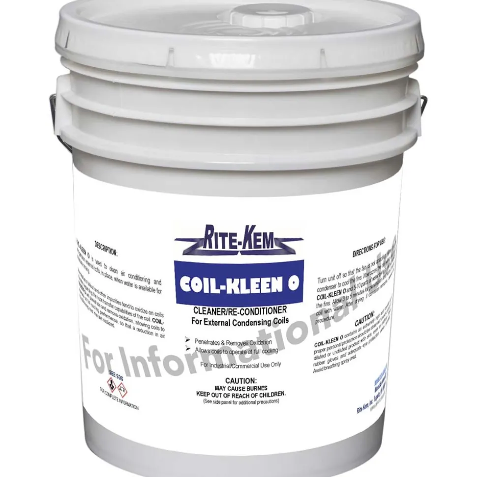 Air Conditioning & Refrigeration Cleaner: Concentrated, 5 gal