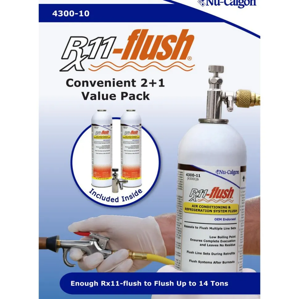 Air Conditioning & Refrigeration System Flush Kit: (E)-1,2-Dichloroethene, Butane, 1,1,1,3,3-Pentafluoro, Dimethyl Carbonate, Ethane, 1,1,1,2-Tetrafluoro & Pentane,1,1,1,2,2,3,4,5,5,5-Decafluoro, 2 lb