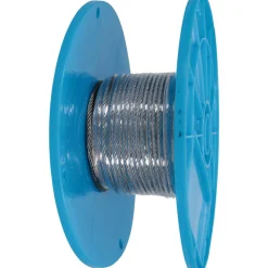Aircraft Cable: 1/8" Overall Dia, 100', Stainless Steel