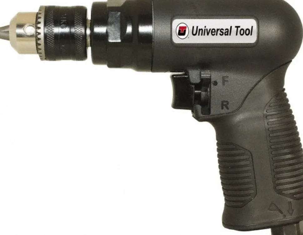 Air Drill: 3/8" Keyed Chuck, Reversible