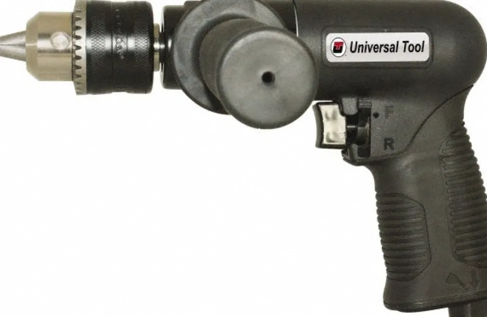 Air Drill: 1/2" Keyed Chuck, Reversible