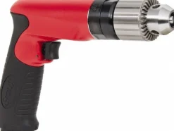 Air Drill: 1/2" Keyed & Keyless Chuck, Non-Reversible