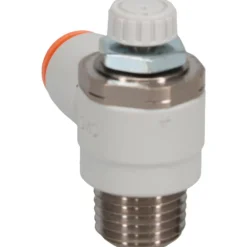 Air Flow Control Valve: Flow Control Elbow, Tube x MNPT, 1/4