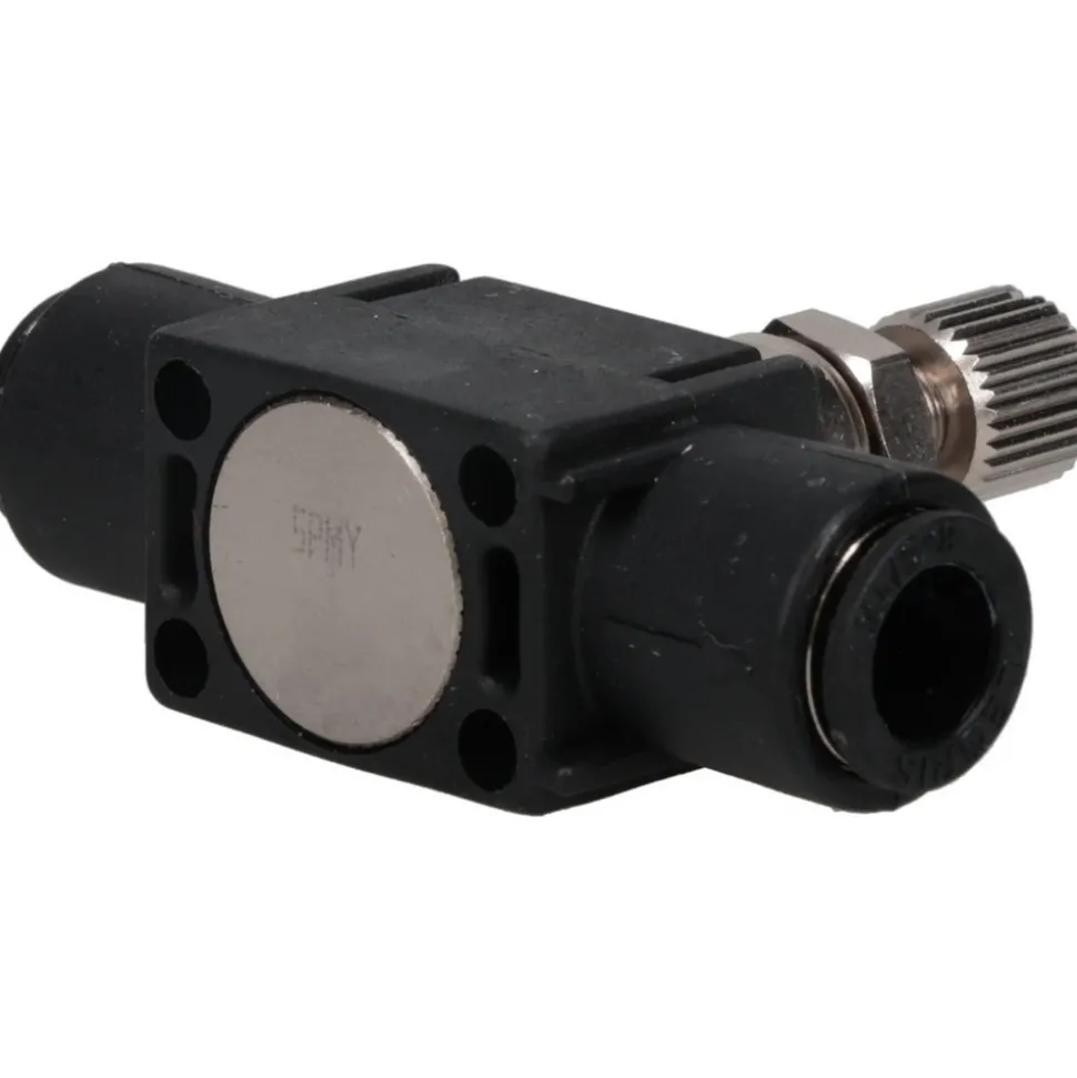 Air Flow Control Valve: In-Line, Tube, 5/16" Tube OD, 145 Max psi