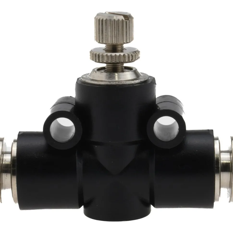 Air Flow Control Valve: In-Line, 1/4" Tube OD