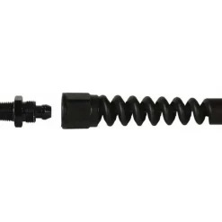 Air Hose End Fitting & Bend Restrictor: Black Anodized Aluminum