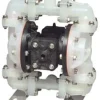 Air Operated Diaphragm Pump: 1/2" NPT, Polypropylene Housing