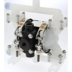 Air Operated Diaphragm Pump: 1/4" NPT, Polypropylene Housing