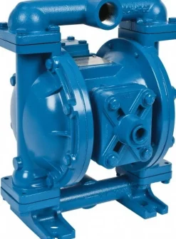 Air Operated Diaphragm Pump: 1" NPT, Aluminum Housing