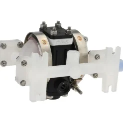Air Operated Diaphragm Pump: 1/4" NPT, Polypropylene Housing