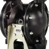 Air Operated Diaphragm Pump: 1" NPT, Aluminum Housing
