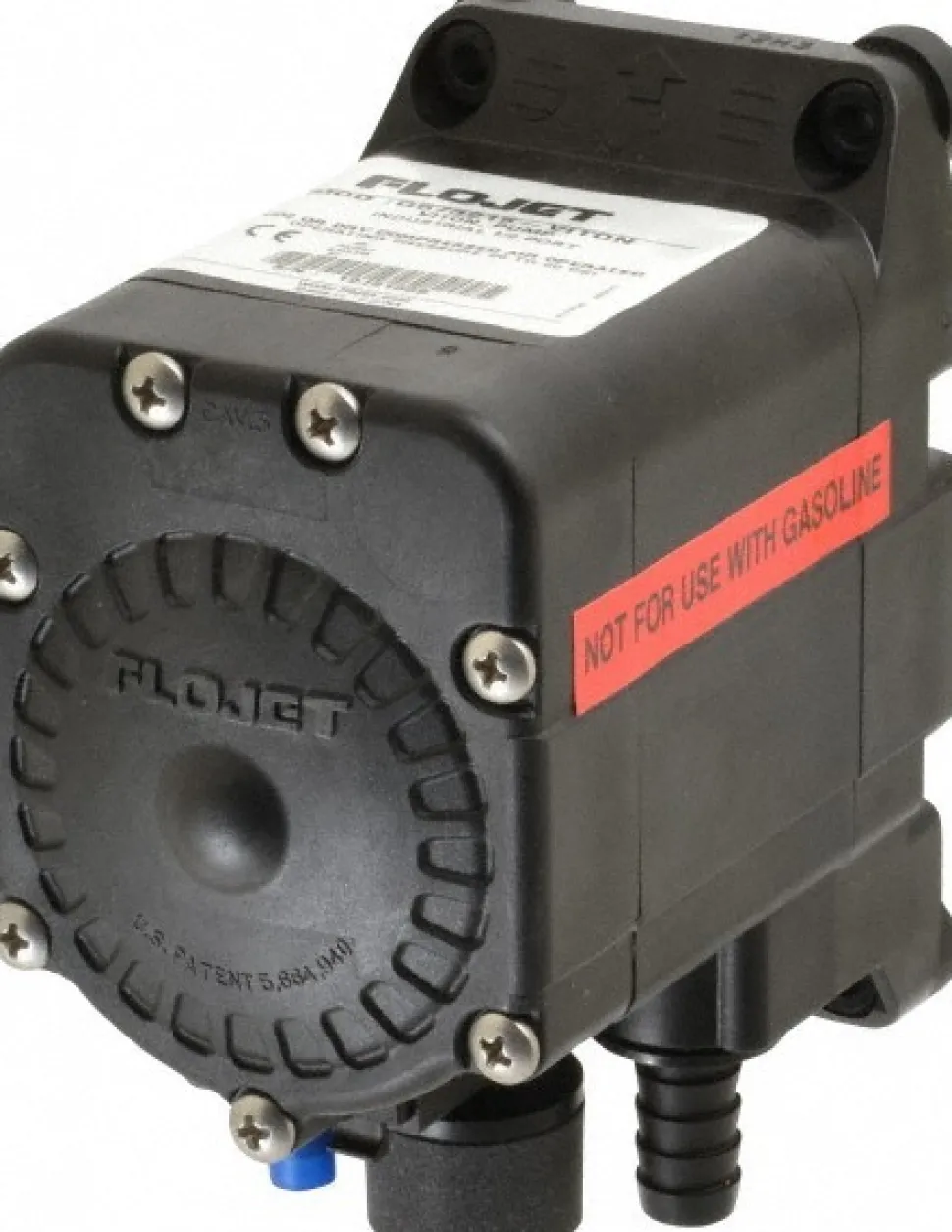 Air Operated Diaphragm Pump: 1/2" NPT, Polypropylene Housing