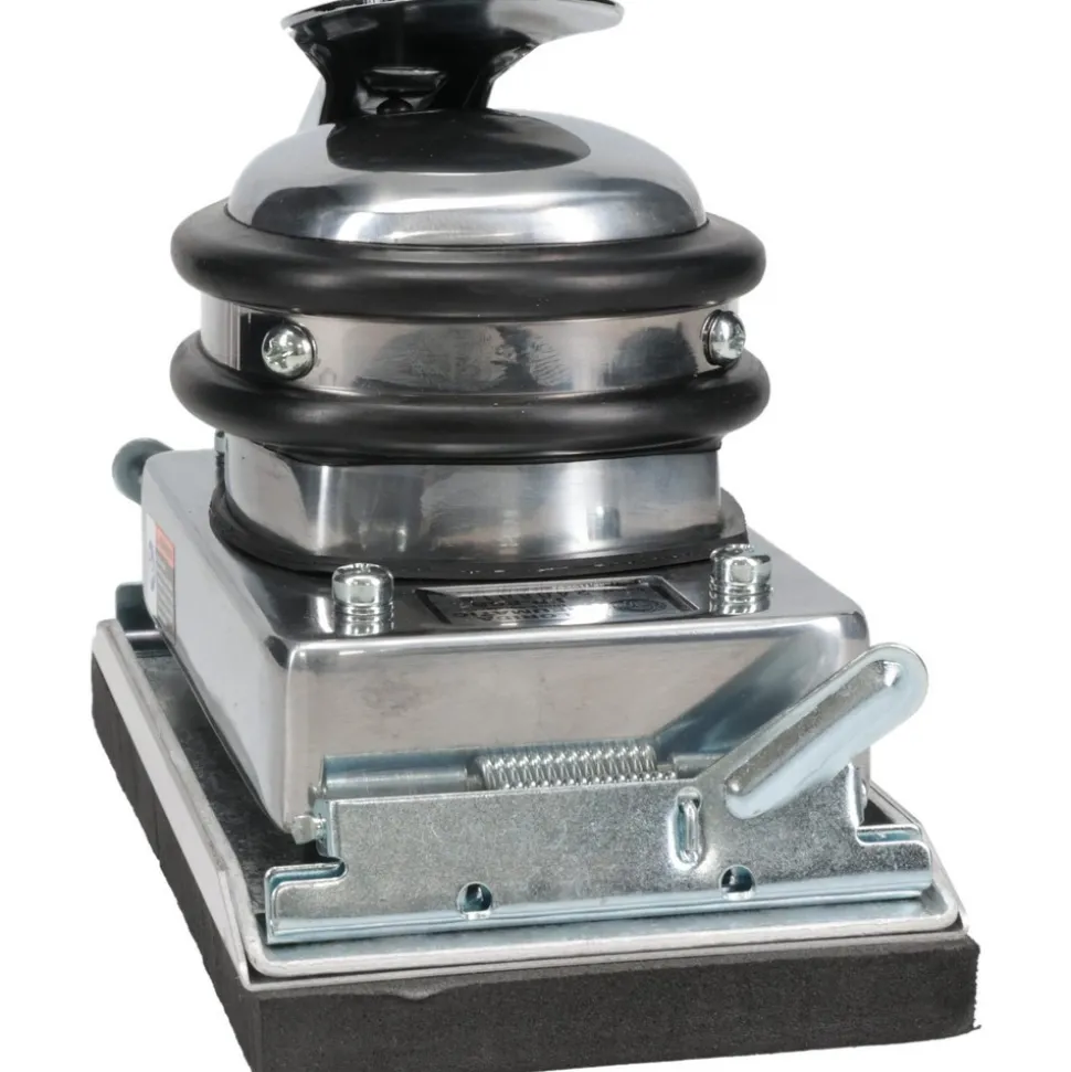 Air Orbital Sander: Rectangular, 3-2/3 x 6-3/8" Pad, 6,500 OPM
