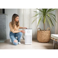 Air Purifier: HEPA & Pre-Filter, White, 24.6000