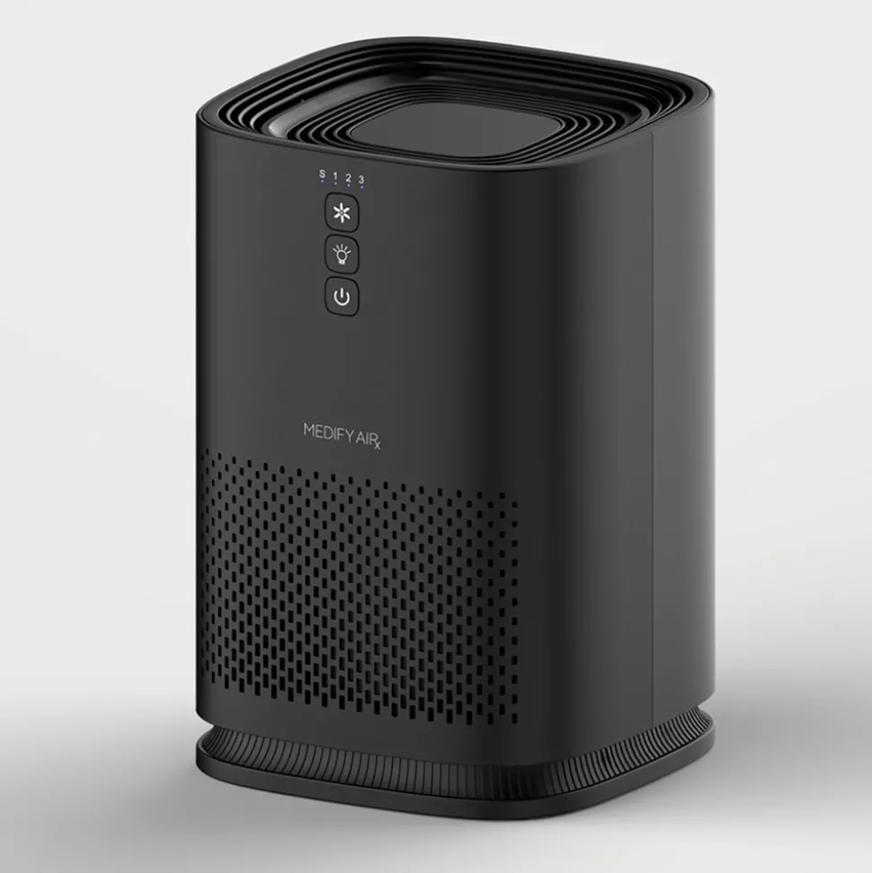 Air Purifier: H13 HEPA, Black, 15.0000" High, 10.5000" Wide