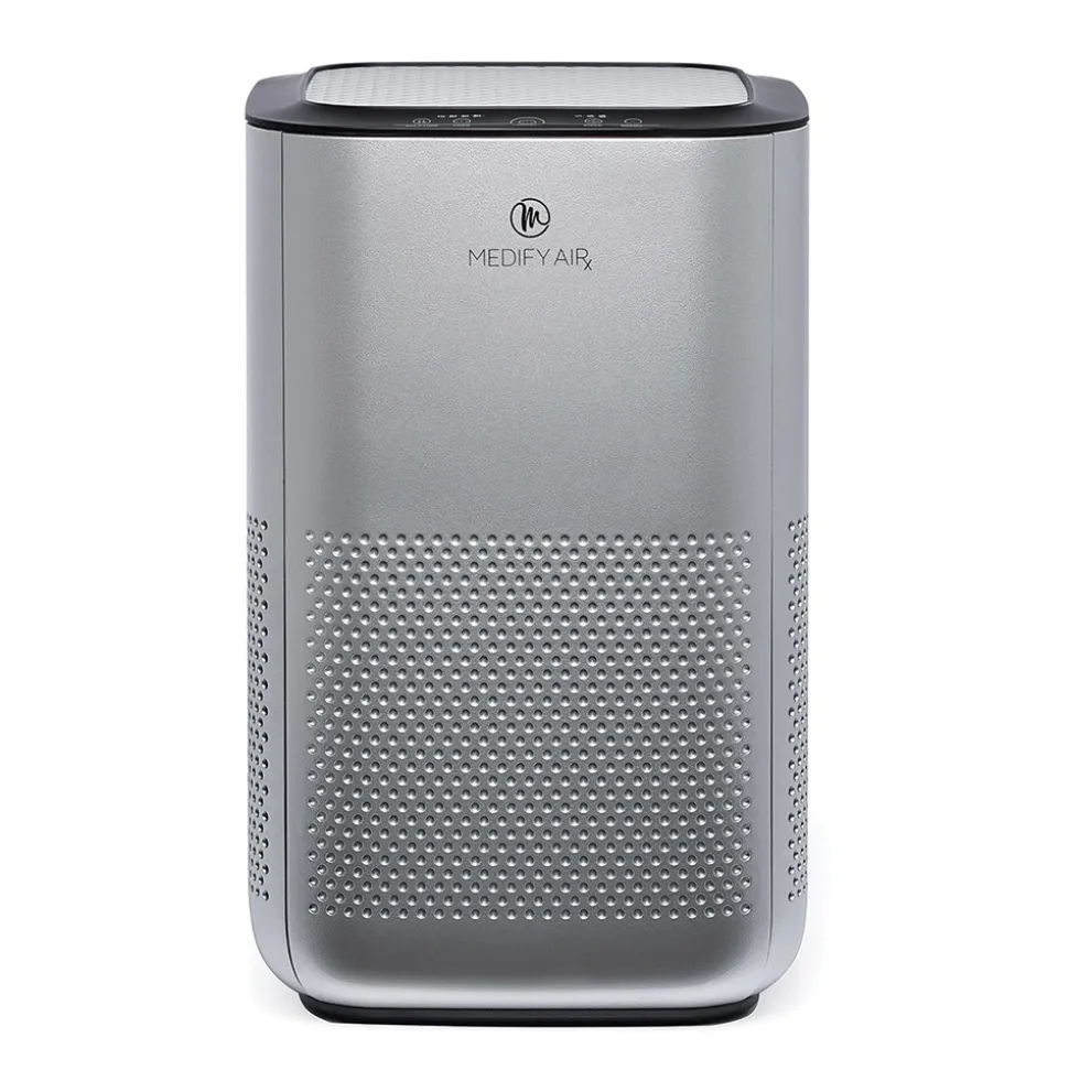 Air Purifier: H13 HEPA, Silver, 14.6000" High, 8.9000" Wide