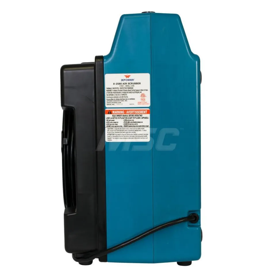 Air Purifier SystemNegative Air MachineAirbourne Air CleanerMini Air Scrubber: 550 CFM, HEPA, NFS13 Nylon Mesh, NFR9 Outer Nylon Mesh & Activated Carbon, 18.9000" High, 10.4000" Wide