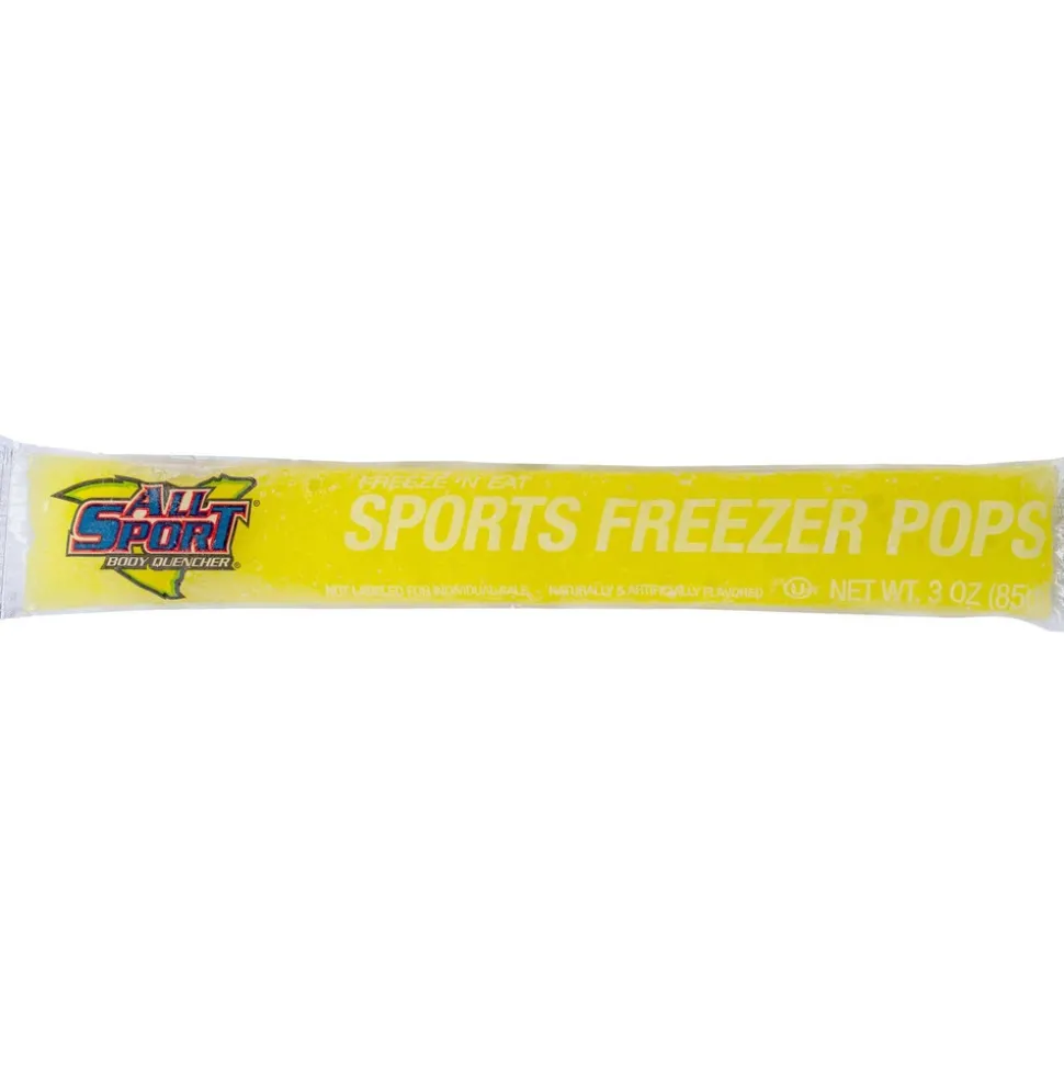 All Sport Freeze Pop: 3 oz Pouch, Blue Raz Ice, Fruit Punch, Orange & Lemon-Lime, Frozen Liquid, Yields 3.00 oz