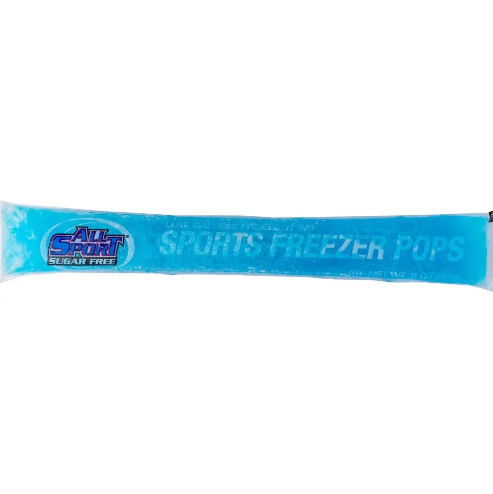 All Sport Freeze Pop: 3 oz Pouch, Blue Raz Ice, Fruit Punch, Orange & Lemon-Lime, Sugar Free, Frozen Liquid, Yields 3.00 oz