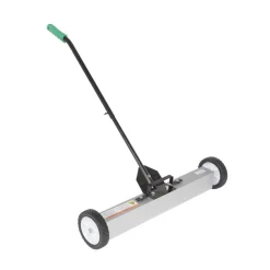 Aluminum Magnetic Sweeper Handle Release: 32 In. x 34-5/8 In. x 31 In. 30 Lb. Capacity Silver