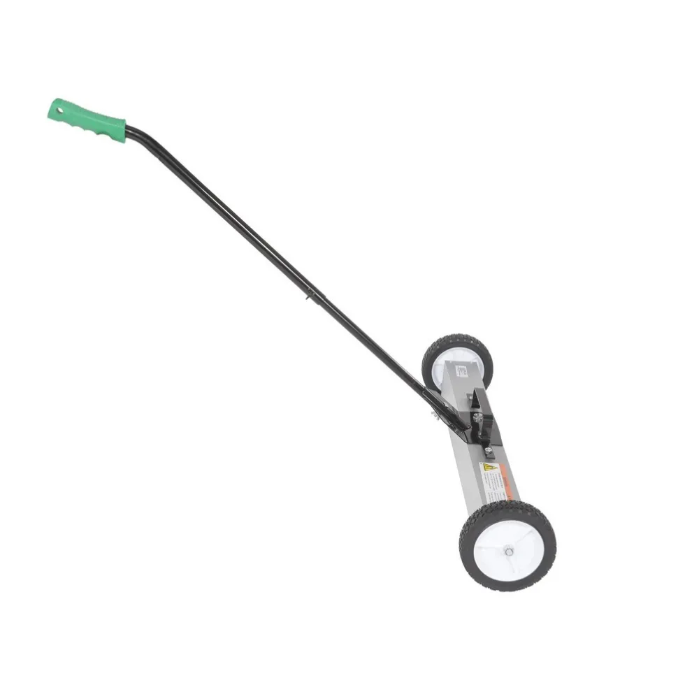 Aluminum Magnetic Sweeper Handle Release: 32 In. x 34-5/8 In. x 31 In. 30 Lb. Capacity Silver