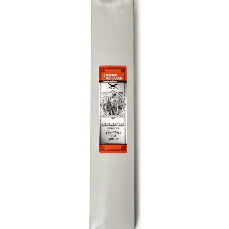 American-Pattern File: 8" Long, Half Round, Double