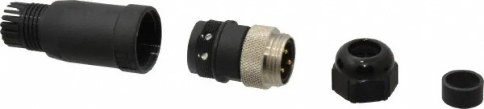 8 Amp, Male Straight Field Attachable Connector Sensor and Receptacle