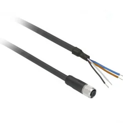 3 Amp, M12 4 Pin Female Straight Cordset Sensor and Receptacle