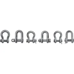 Anchor Shackle: Screw Pin, 2000 Working Load Limit