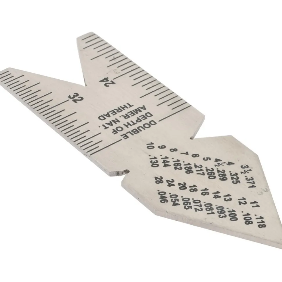 60° Angle, Stainless Steel Center Gage
