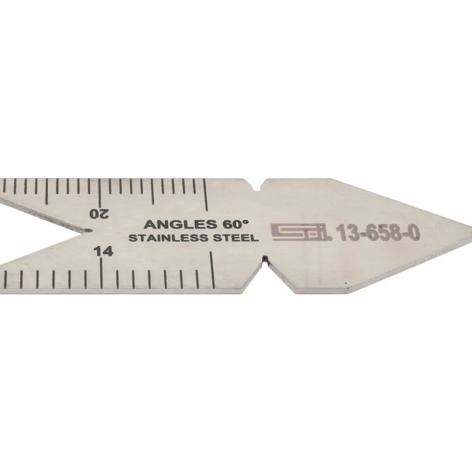 60° Angle, Stainless Steel Center Gage