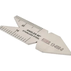 60° Angle, Stainless Steel Center Gage